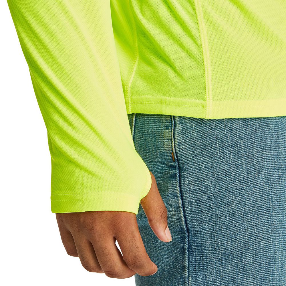 Camisetas Masculino - Timberland Pro® Wicking Good Long Sleeve - ADVFC7806 - Verdes